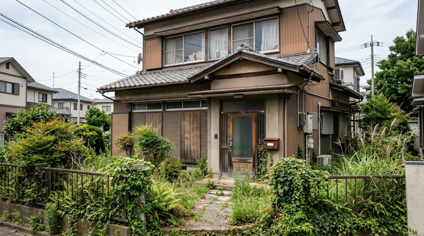庭の草が伸びている状態のイメージ