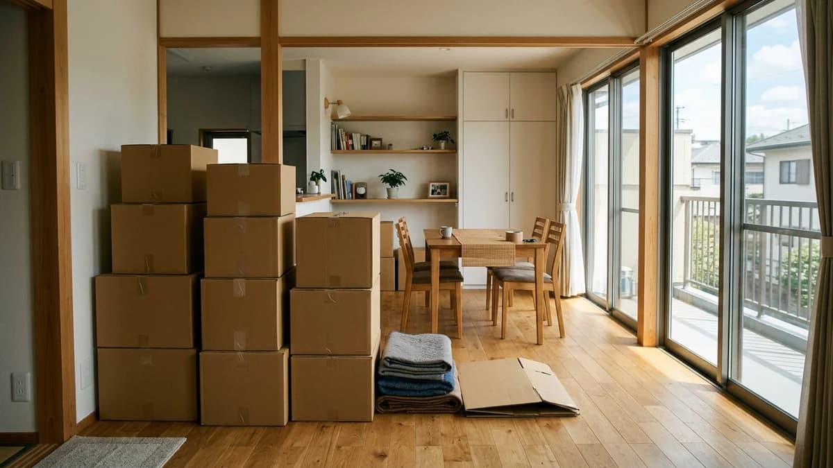 引越し前後の不用品や片付けのイメージ