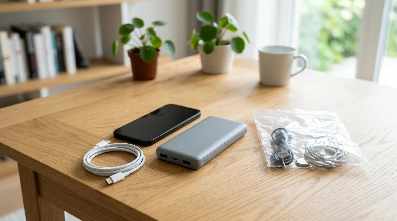 モバイルバッテリーや充電式機器の処分方法を確認するイメージ